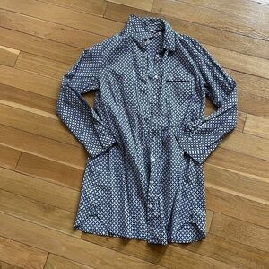 Victoria’s Secret Mayfair Nightshirt Collared Nightgown Cotton Button Up, NWT